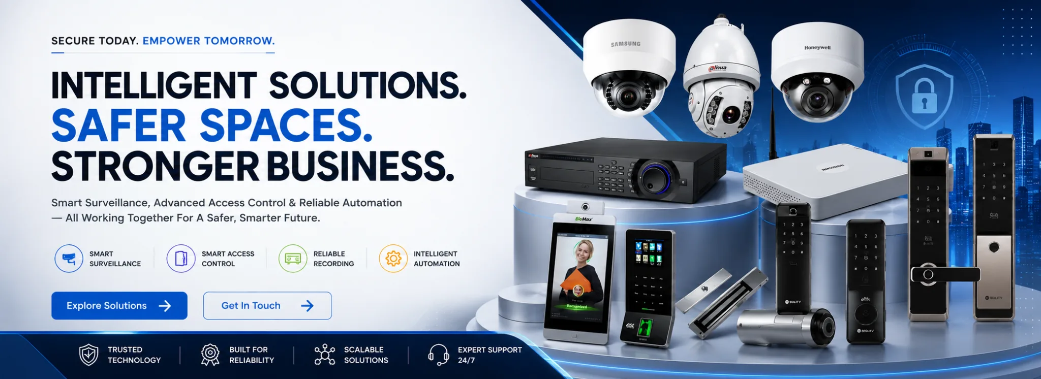 TechNext Systems smart security and automation banner